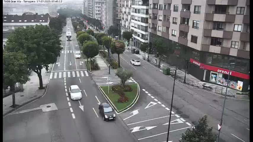 Vigo, Gran Via Avenue & Rua de Tarragona Avenue Live Cam - Pontevedra, Galicia, Spain