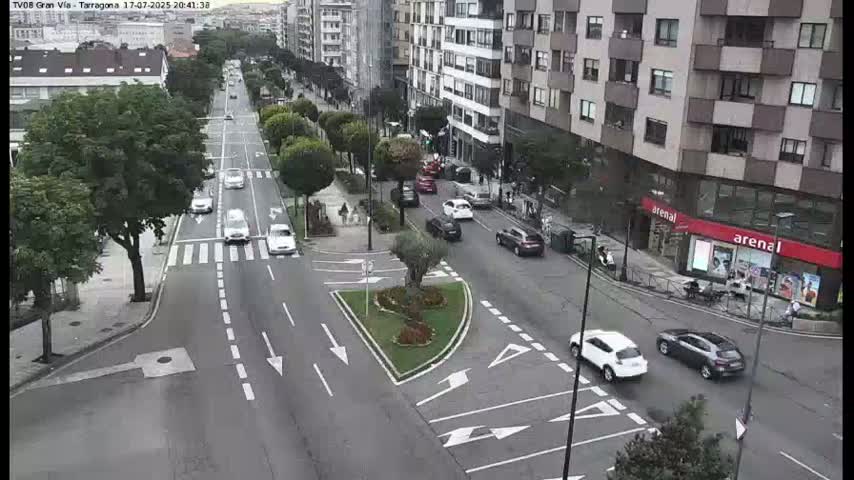 Vigo, Gran Via Avenue & Rua de Tarragona Avenue Live Cam - Pontevedra, Galicia, Spain