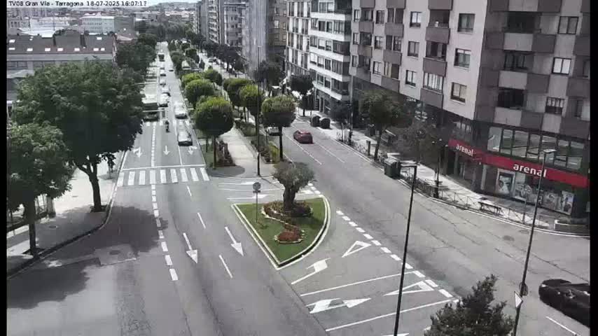 Vigo, Gran Via Avenue & Rua de Tarragona Avenue Live Cam - Pontevedra, Galicia, Spain
