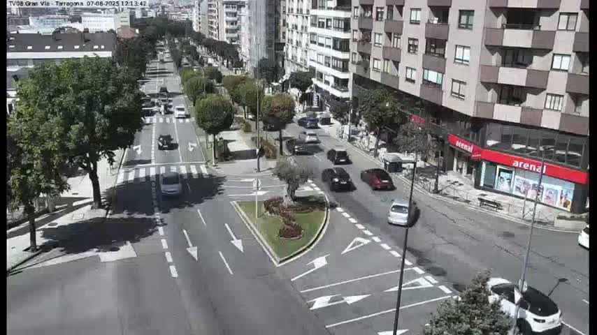 Vigo, Gran Via Avenue & Rua de Tarragona Avenue Live Cam - Pontevedra, Galicia, Spain