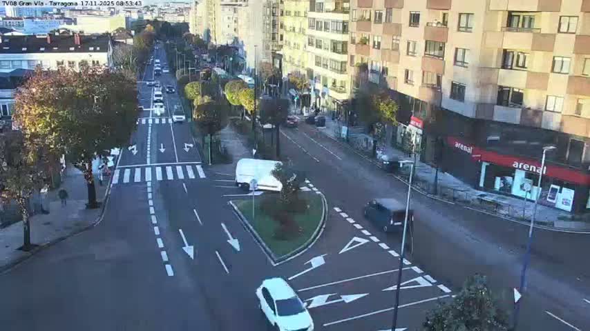 Vigo, Gran Via Avenue & Rua de Tarragona Avenue Live Cam - Pontevedra, Galicia, Spain