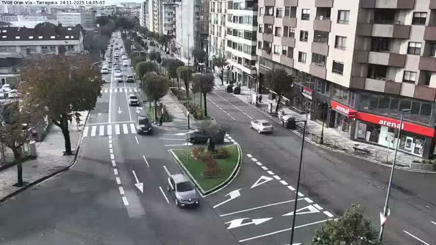 Vigo, Gran Via Avenue & Rua de Tarragona Avenue Live Cam - Pontevedra, Galicia, Spain