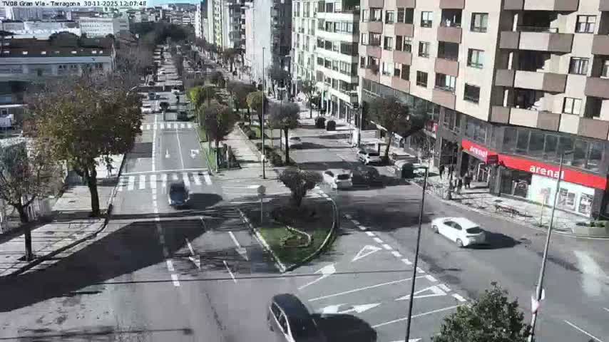 Vigo, Gran Via Avenue & Rua de Tarragona Avenue Live Cam - Pontevedra, Galicia, Spain