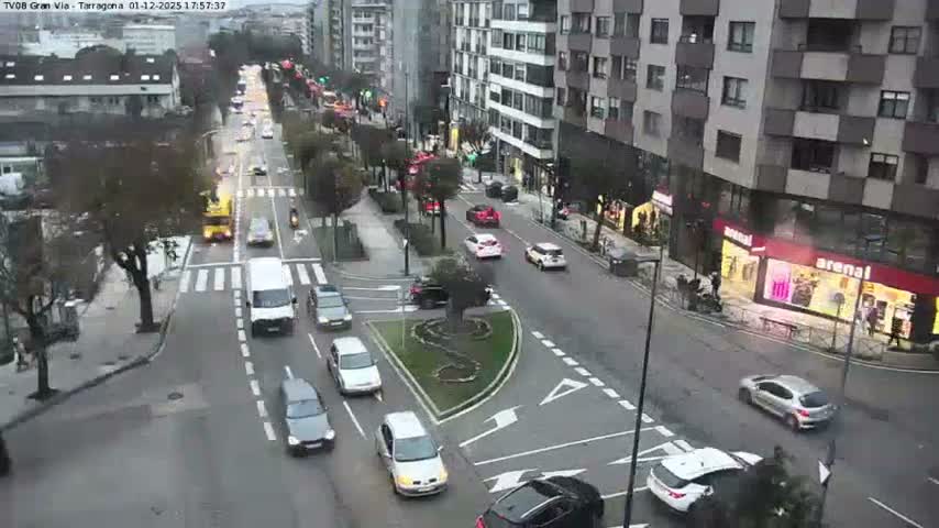 Vigo, Gran Via Avenue & Rua de Tarragona Avenue Live Cam - Pontevedra, Galicia, Spain