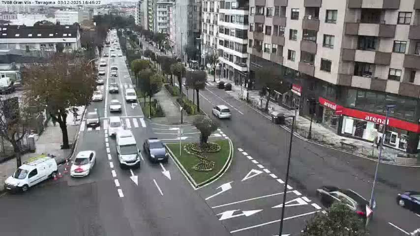 Vigo, Gran Via Avenue & Rua de Tarragona Avenue Live Cam - Pontevedra, Galicia, Spain