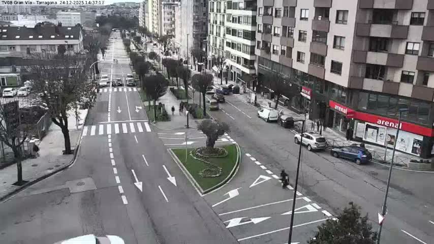 Vigo, Gran Via Avenue & Rua de Tarragona Avenue Live Cam - Pontevedra, Galicia, Spain