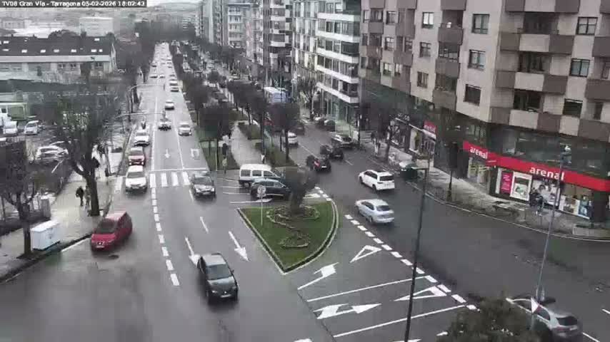 Vigo, Gran Via Avenue & Rua de Tarragona Avenue Live Cam - Pontevedra, Galicia, Spain