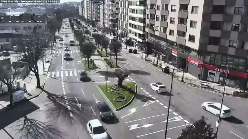 Vigo, Gran Via Avenue & Rua de Tarragona Avenue Live Cam - Pontevedra, Galicia, Spain