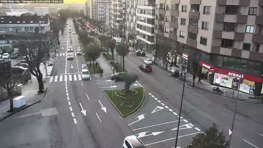 Vigo, Gran Via Avenue & Rua de Tarragona Avenue Live Cam - Pontevedra, Galicia, Spain
