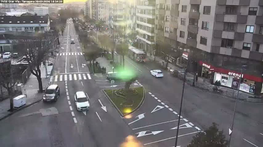 Vigo, Gran Via Avenue & Rua de Tarragona Avenue Live Cam - Pontevedra, Galicia, Spain