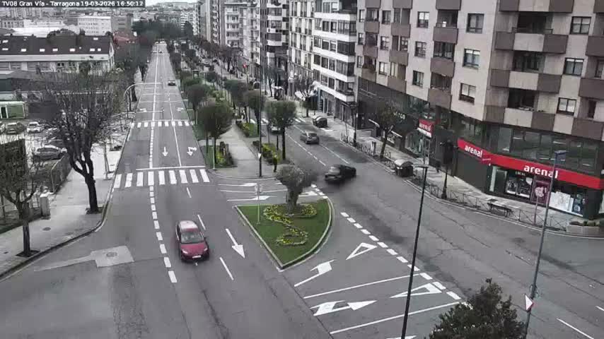 Vigo, Gran Via Avenue & Rua de Tarragona Avenue Live Cam - Pontevedra, Galicia, Spain