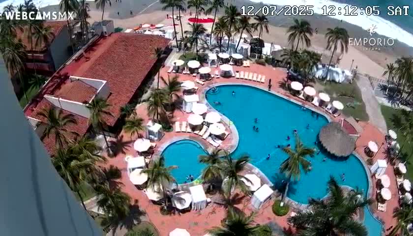Ixtapa Zihuatanejo, Playa Thalia Beach live Cam - Zihuatanejo de Azueta, Guerrero, Mexico