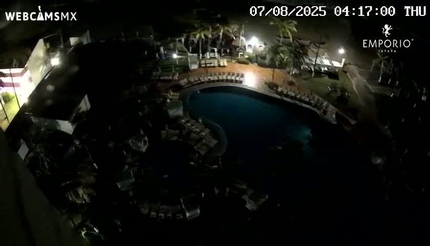 Ixtapa Zihuatanejo, Playa Thalia Beach live Cam - Zihuatanejo de Azueta, Guerrero, Mexico
