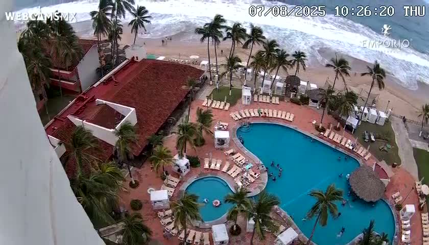 Ixtapa Zihuatanejo, Playa Thalia Beach live Cam - Zihuatanejo de Azueta, Guerrero, Mexico