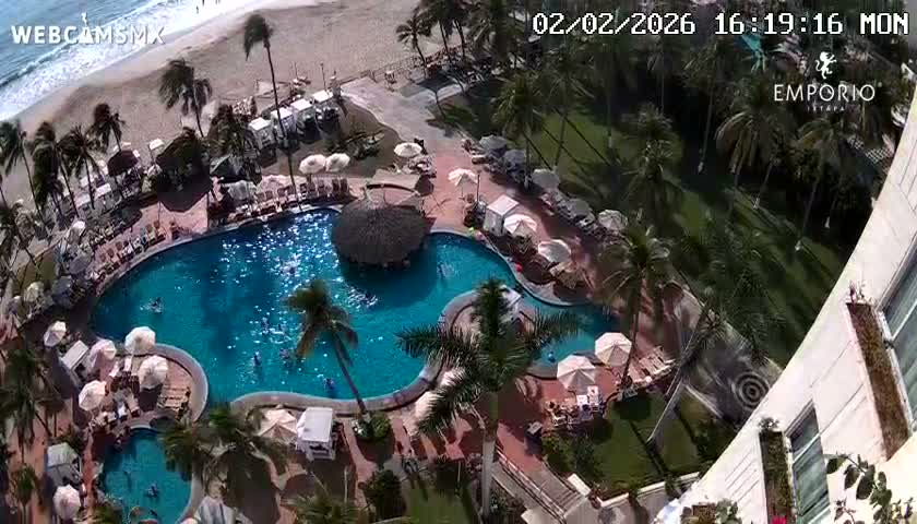 Ixtapa Zihuatanejo, Playa Thalia Beach live Cam - Zihuatanejo de Azueta, Guerrero, Mexico