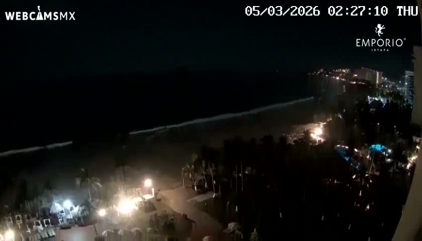 Ixtapa Zihuatanejo, Playa Thalia Beach live Cam - Zihuatanejo de Azueta, Guerrero, Mexico