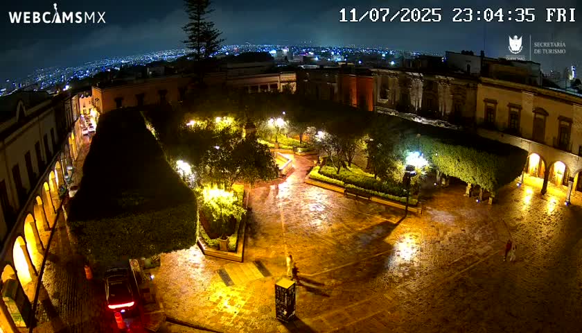 Plaza de Armas de Querétaro Square Live Cam - Santiago de Queretaro, Queretaro, Mexivo