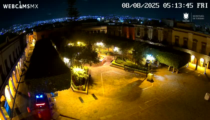 Plaza de Armas de Querétaro Square Live Cam - Santiago de Queretaro, Queretaro, Mexivo