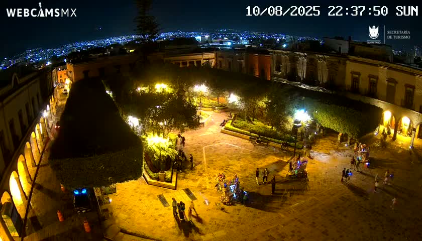 Plaza de Armas de Querétaro Square Live Cam - Santiago de Queretaro, Queretaro, Mexivo