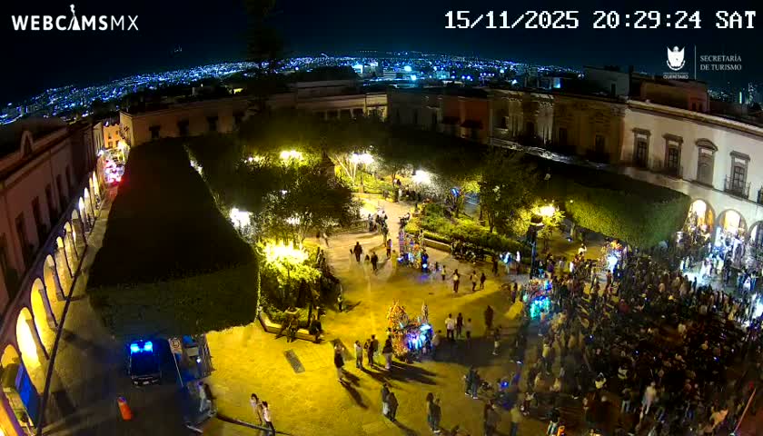 Plaza de Armas de Querétaro Square Live Cam - Santiago de Queretaro, Queretaro, Mexivo
