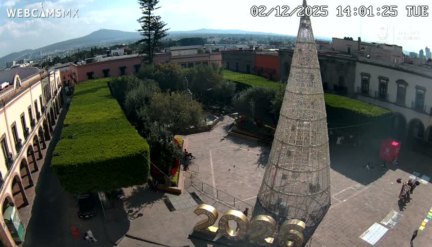 Plaza de Armas de Querétaro Square Live Cam - Santiago de Queretaro, Queretaro, Mexivo