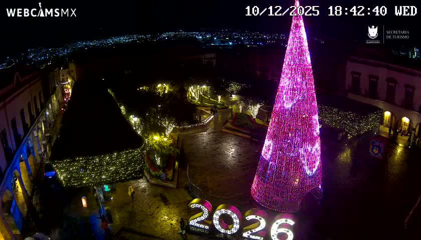 Plaza de Armas de Querétaro Square Live Cam - Santiago de Queretaro, Queretaro, Mexivo