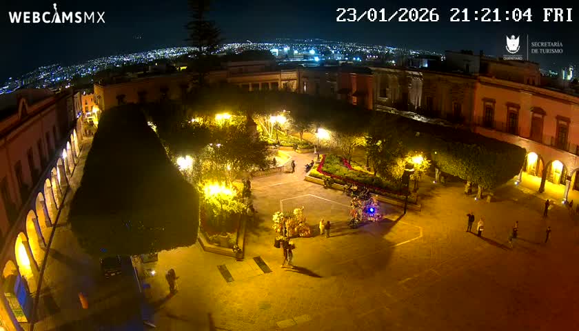 Plaza de Armas de Querétaro Square Live Cam - Santiago de Queretaro, Queretaro, Mexivo