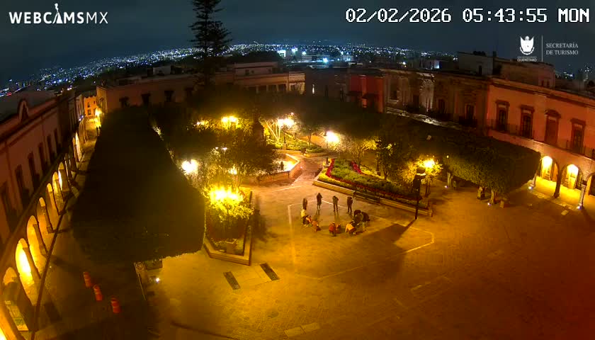 Plaza de Armas de Querétaro Square Live Cam - Santiago de Queretaro, Queretaro, Mexivo