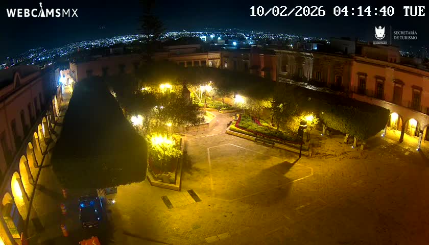 Plaza de Armas de Querétaro Square Live Cam - Santiago de Queretaro, Queretaro, Mexivo