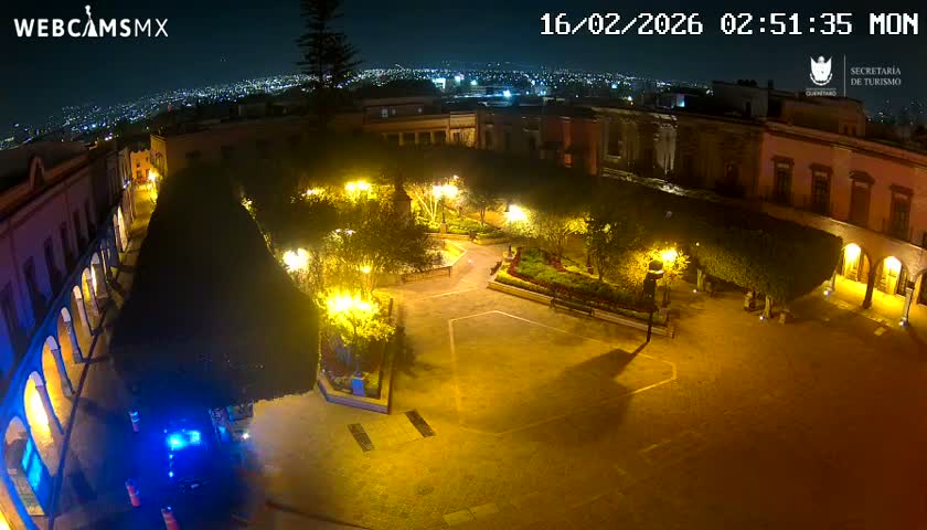 Plaza de Armas de Querétaro Square Live Cam - Santiago de Queretaro, Queretaro, Mexivo