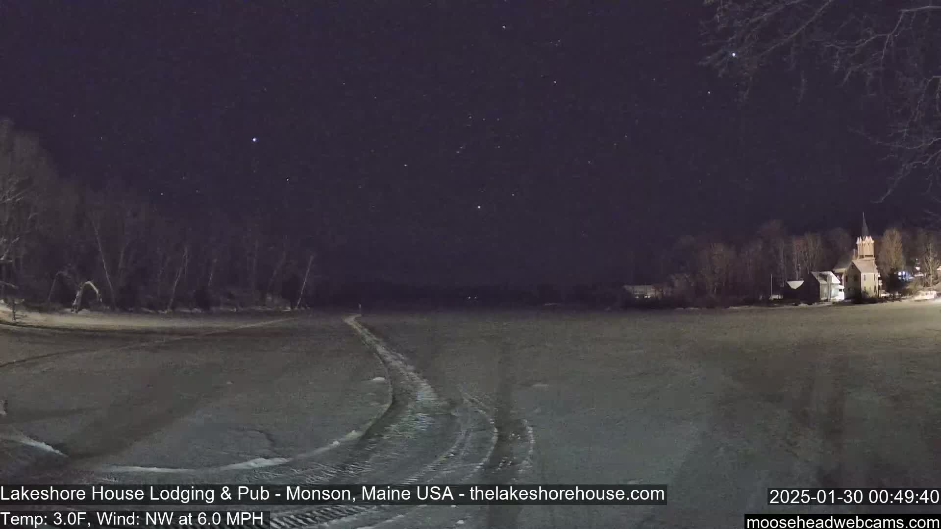 Lake Hebron Live Cam - Monson, Maine, USA