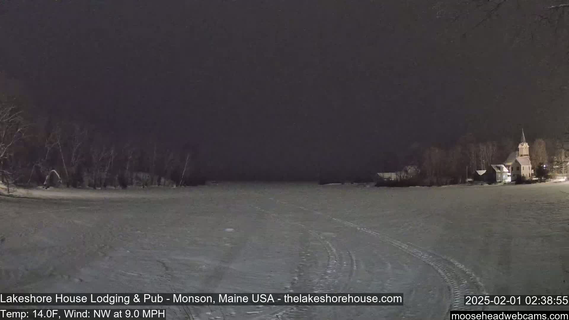 Lake Hebron Live Cam - Monson, Maine, USA