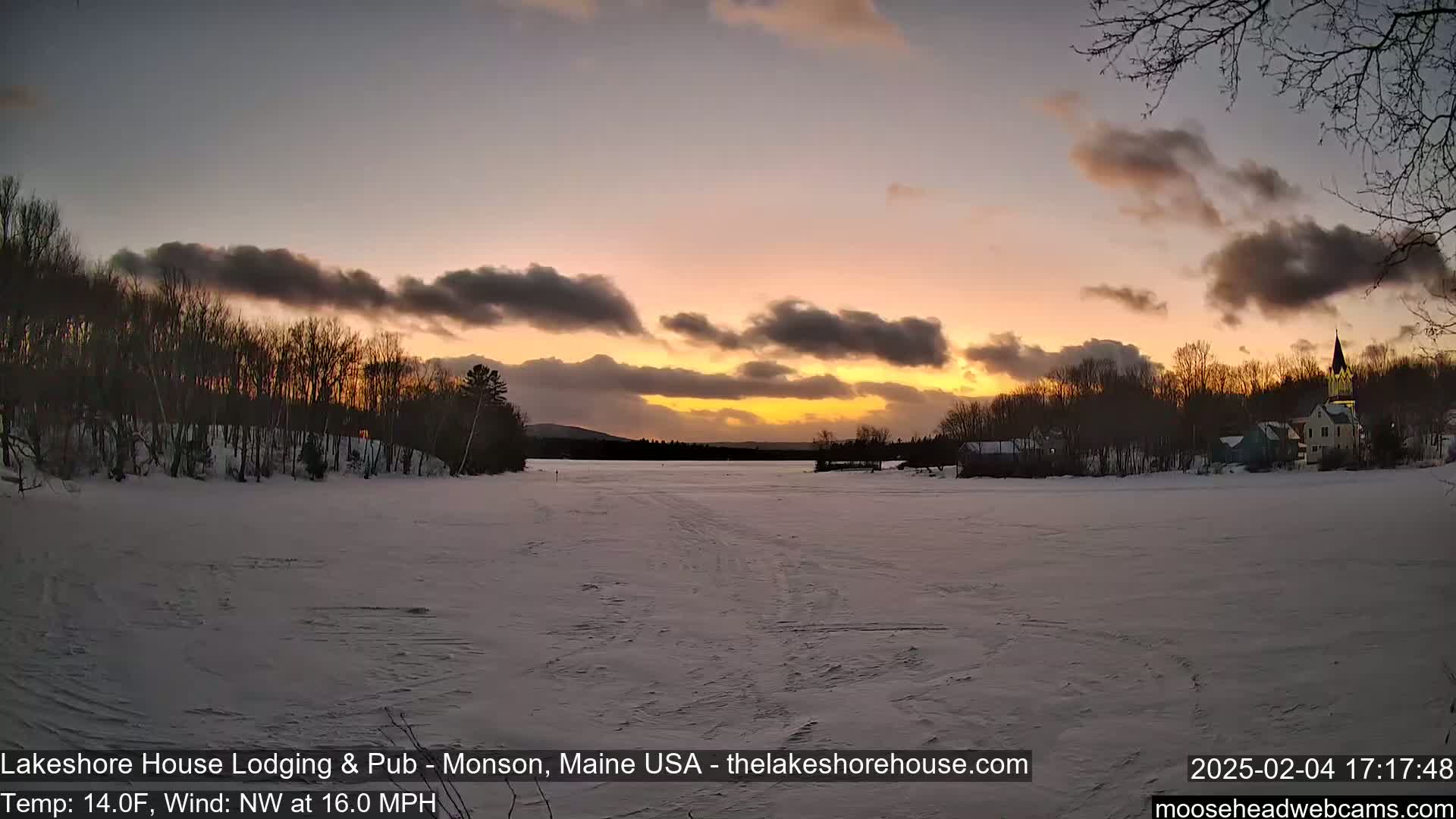 Lake Hebron Live Cam - Monson, Maine, USA