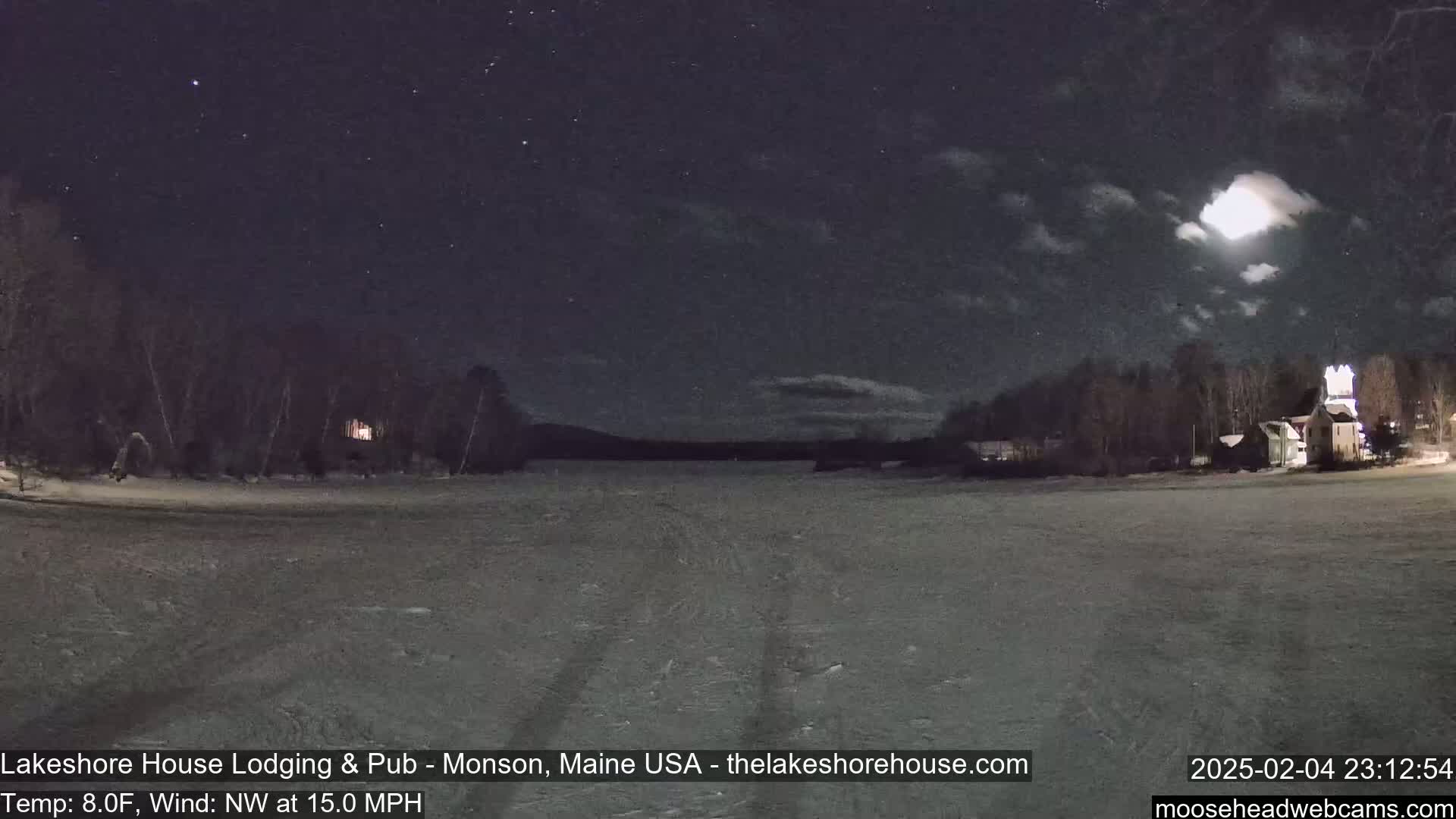 Lake Hebron Live Cam - Monson, Maine, USA