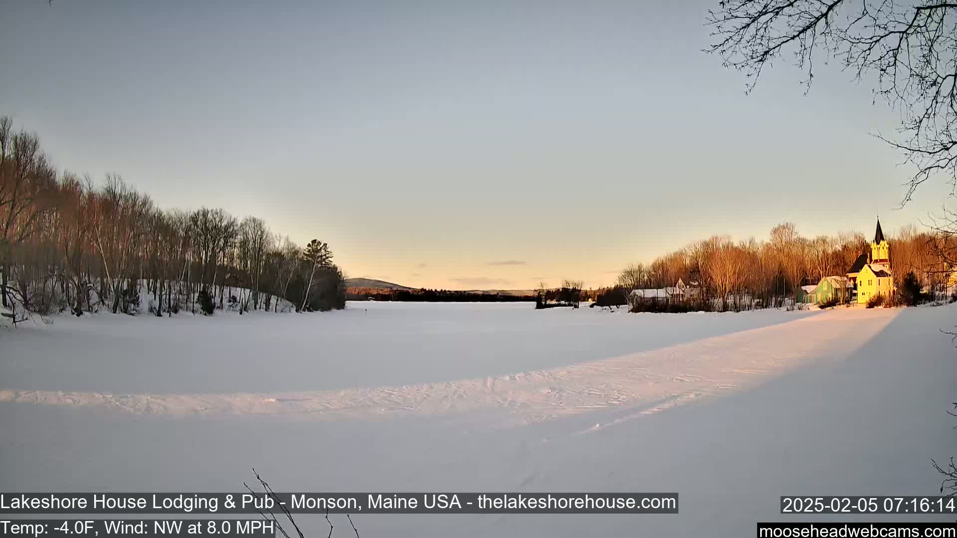 Lake Hebron Live Cam - Monson, Maine, USA