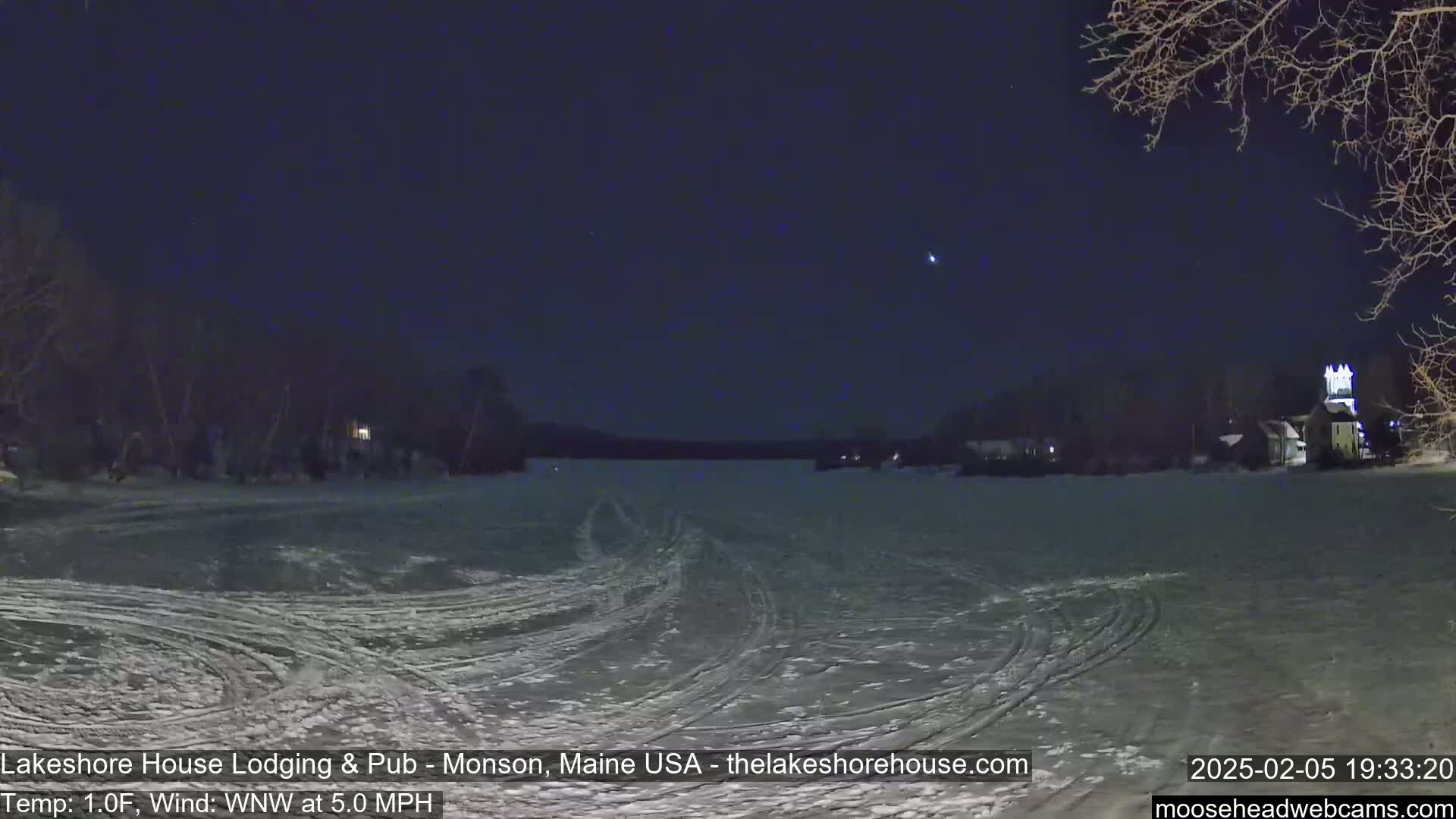 Lake Hebron Live Cam - Monson, Maine, USA