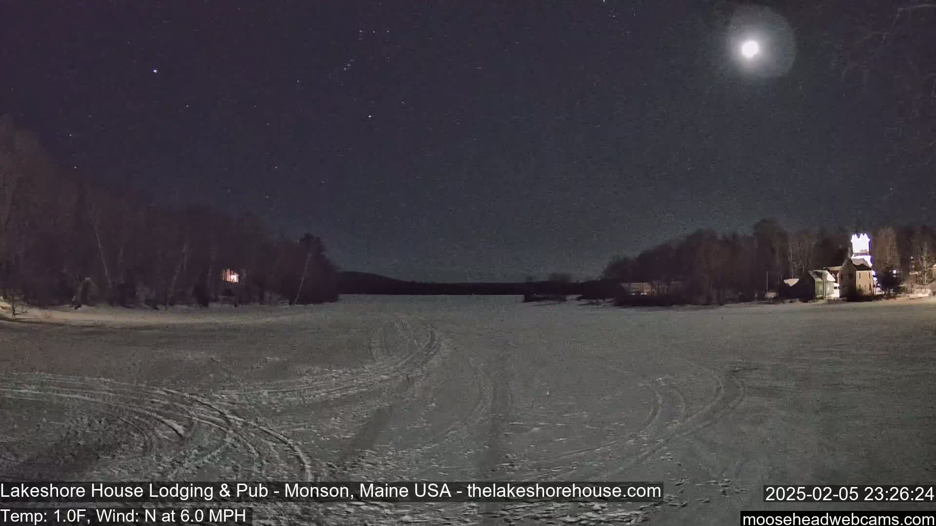 Lake Hebron Live Cam - Monson, Maine, USA