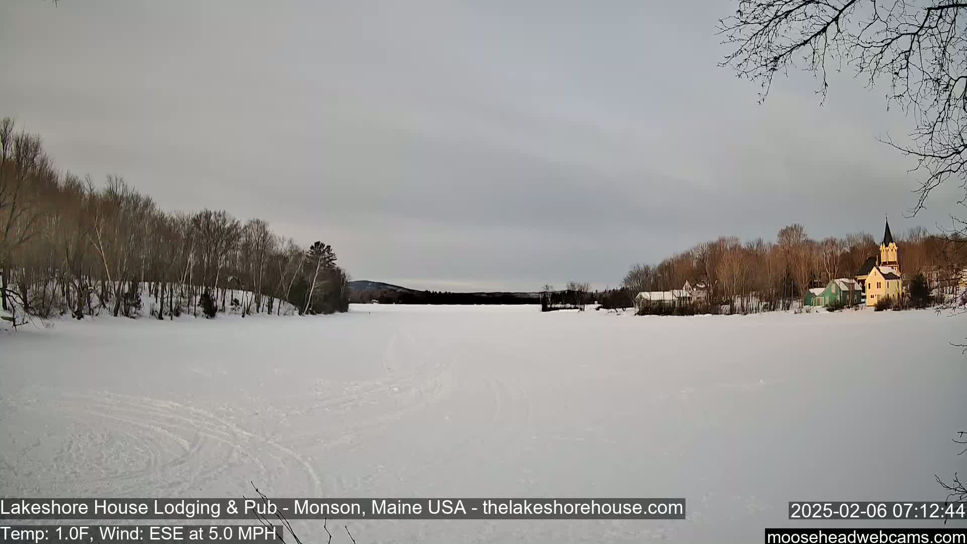 Lake Hebron Live Cam - Monson, Maine, USA