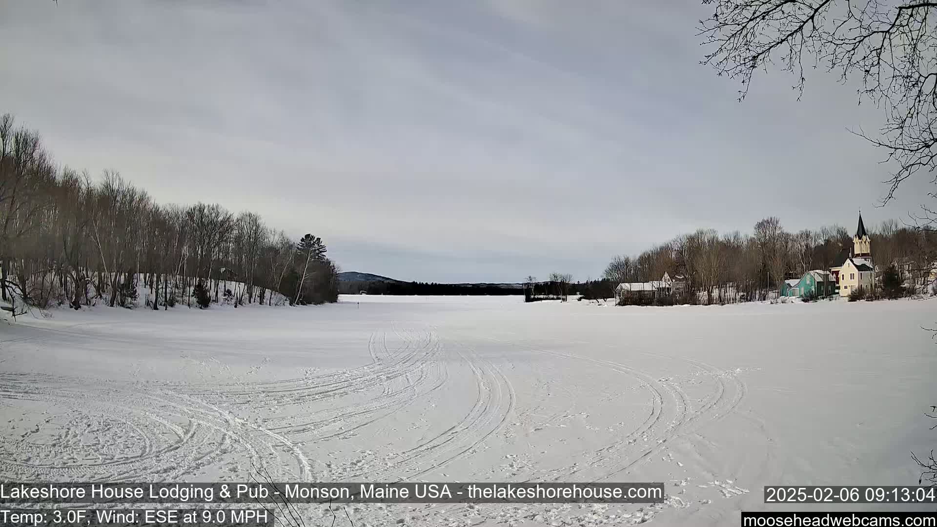 Lake Hebron Live Cam - Monson, Maine, USA