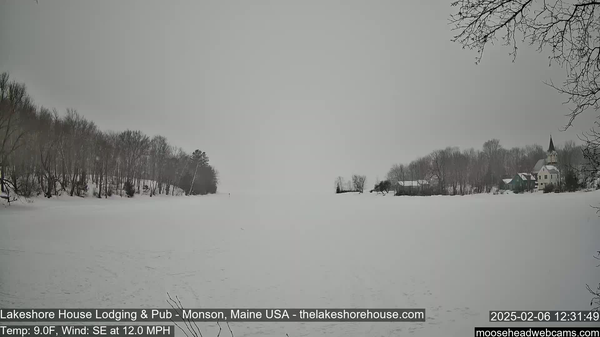 Lake Hebron Live Cam - Monson, Maine, USA