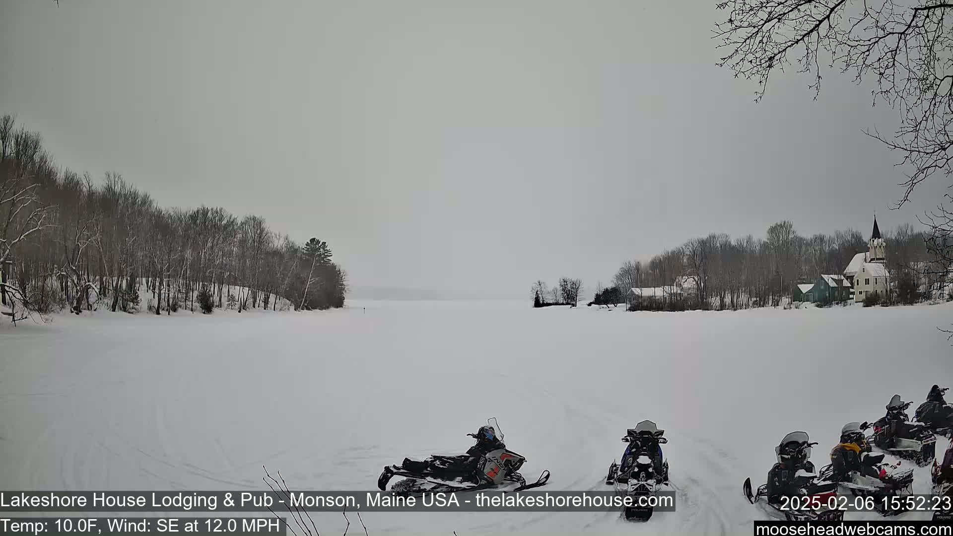 Lake Hebron Live Cam - Monson, Maine, USA
