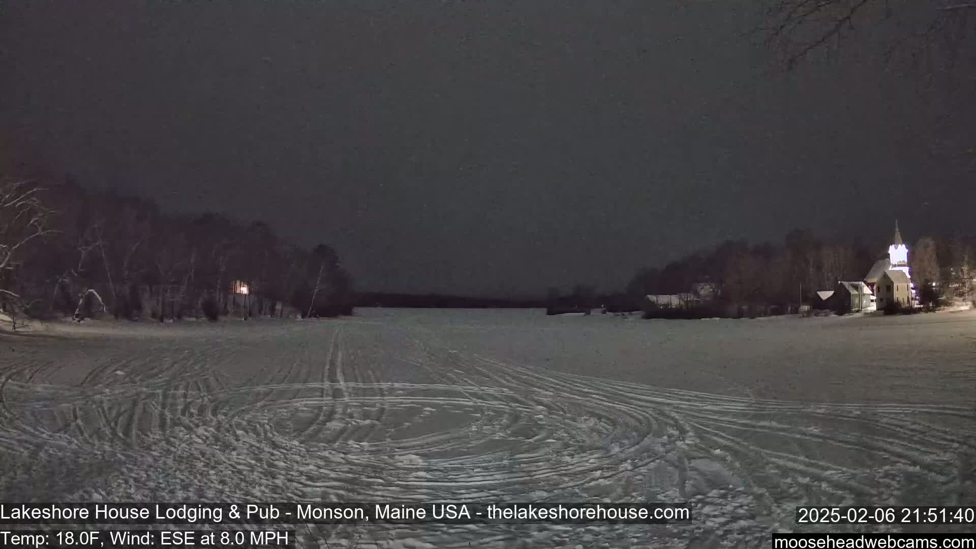 Lake Hebron Live Cam - Monson, Maine, USA