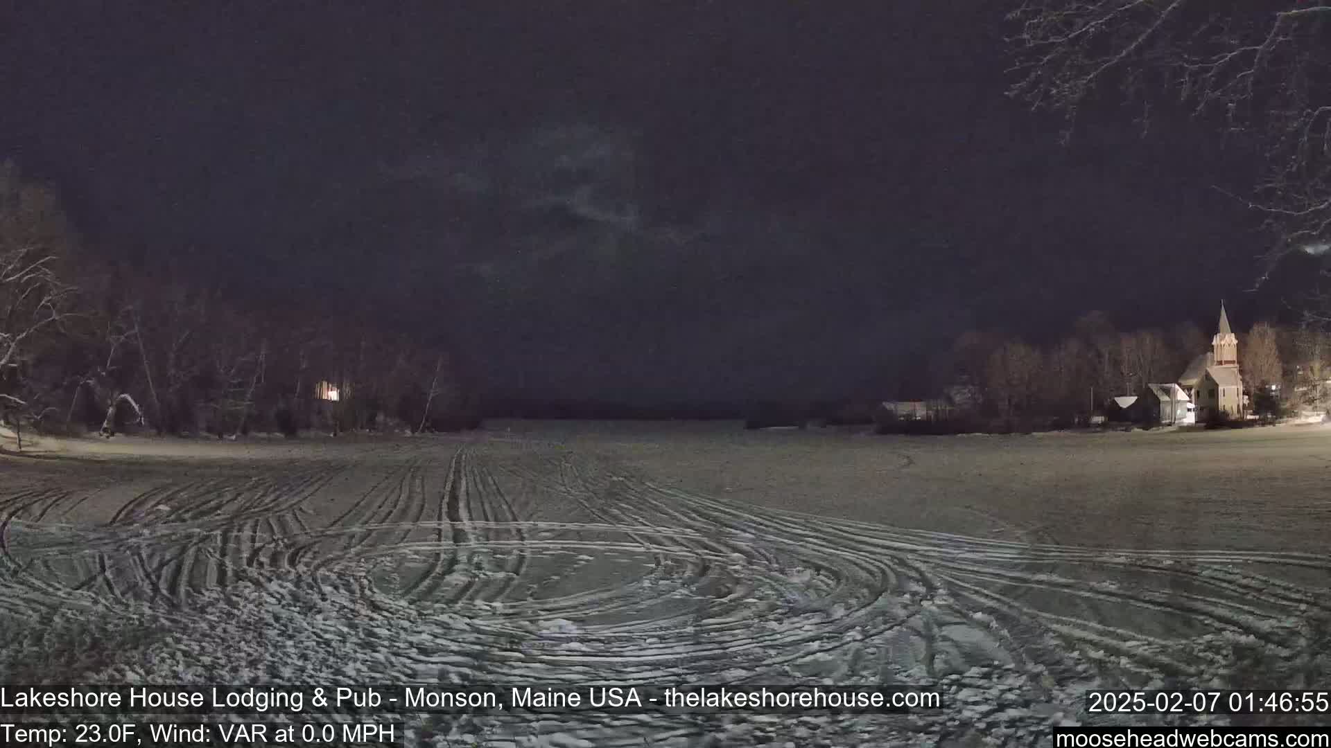 Lake Hebron Live Cam - Monson, Maine, USA
