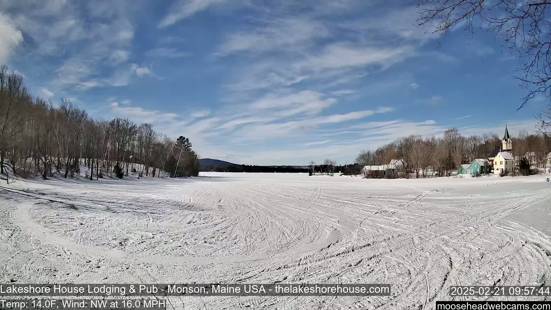Lake Hebron Live Cam - Monson, Maine, USA