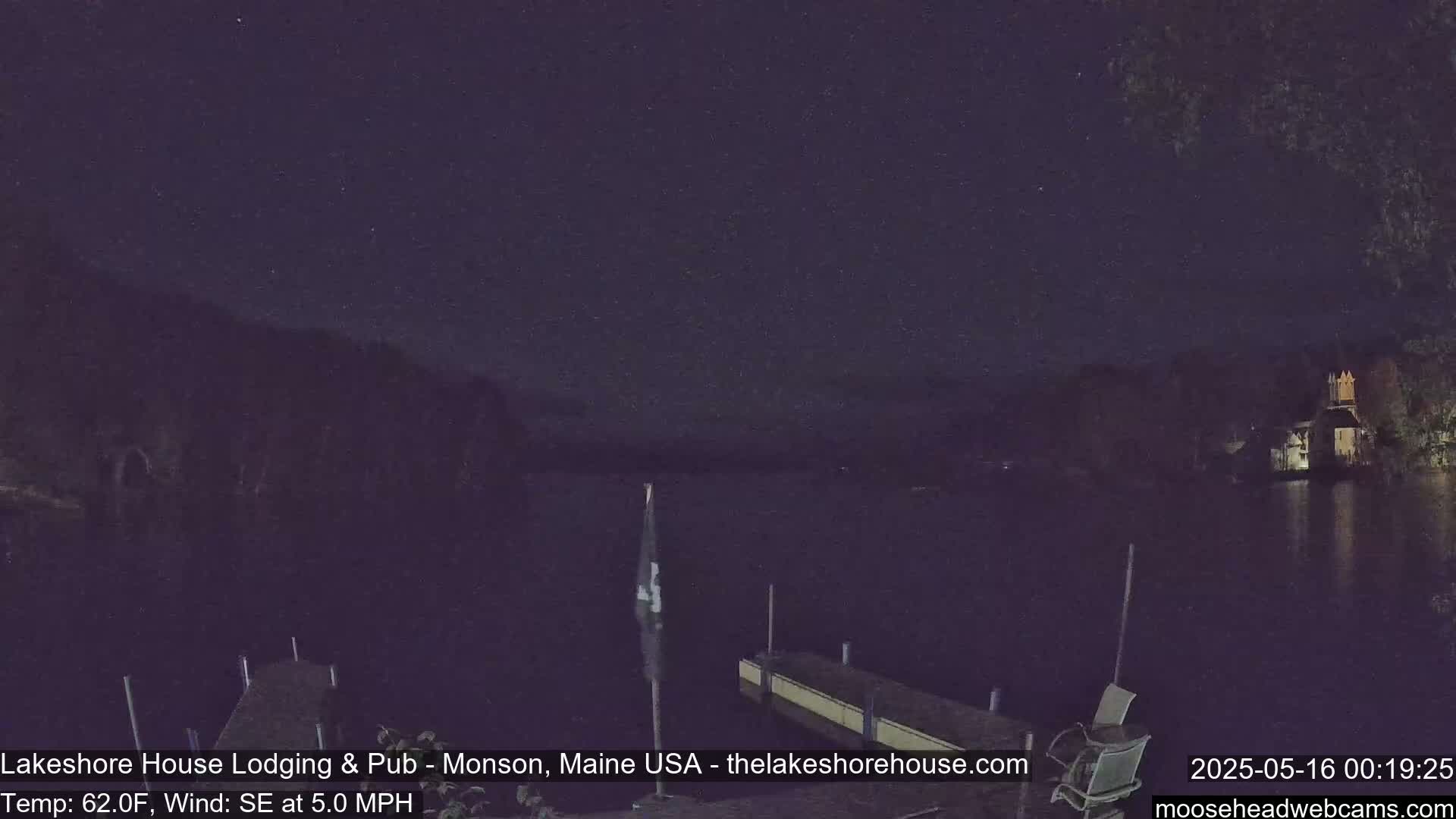 Lake Hebron Live Cam - Monson, Maine, USA