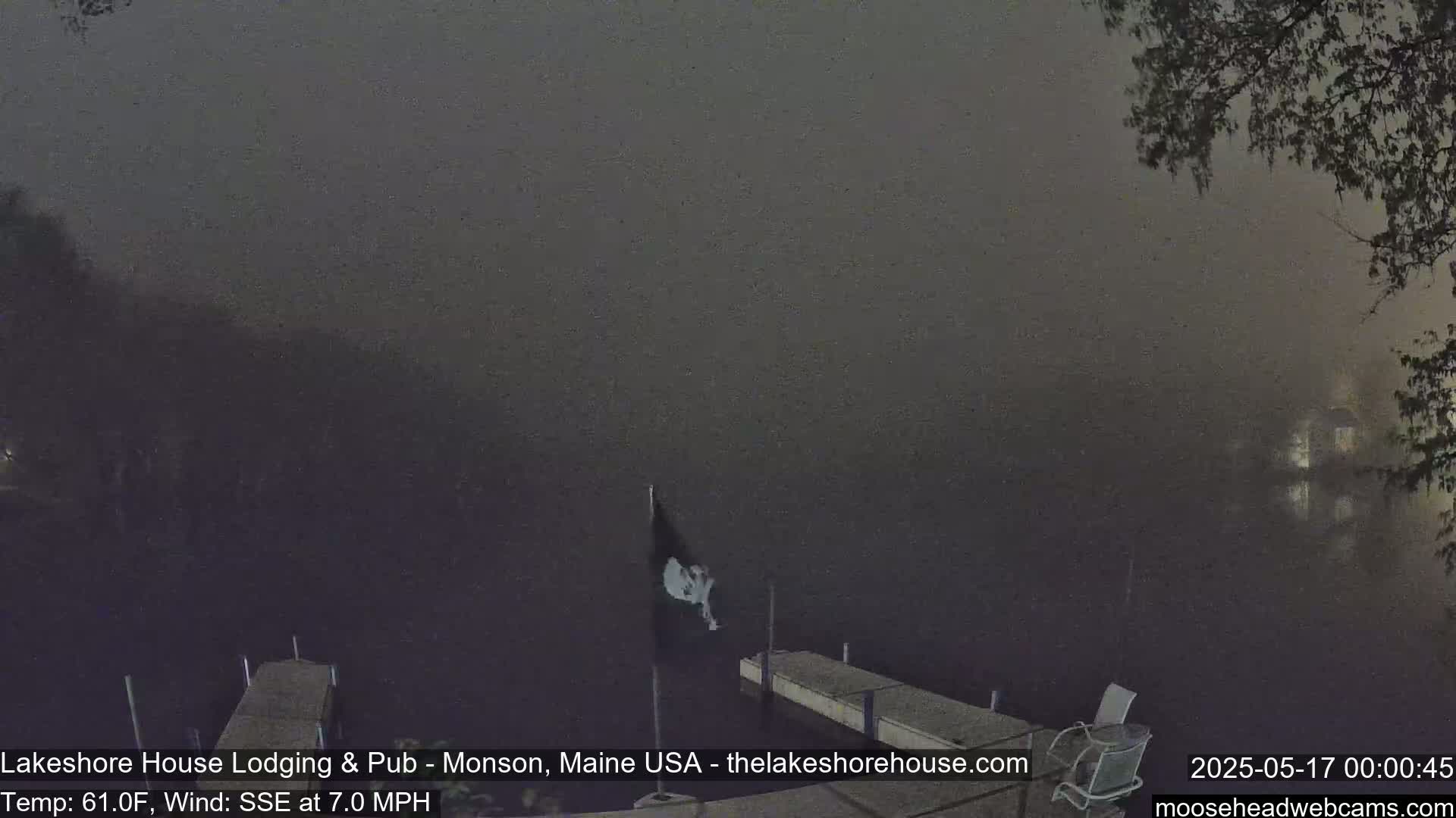Lake Hebron Live Cam - Monson, Maine, USA