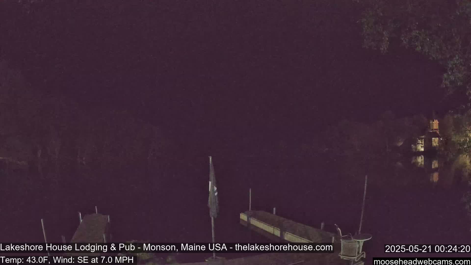 Lake Hebron Live Cam - Monson, Maine, USA