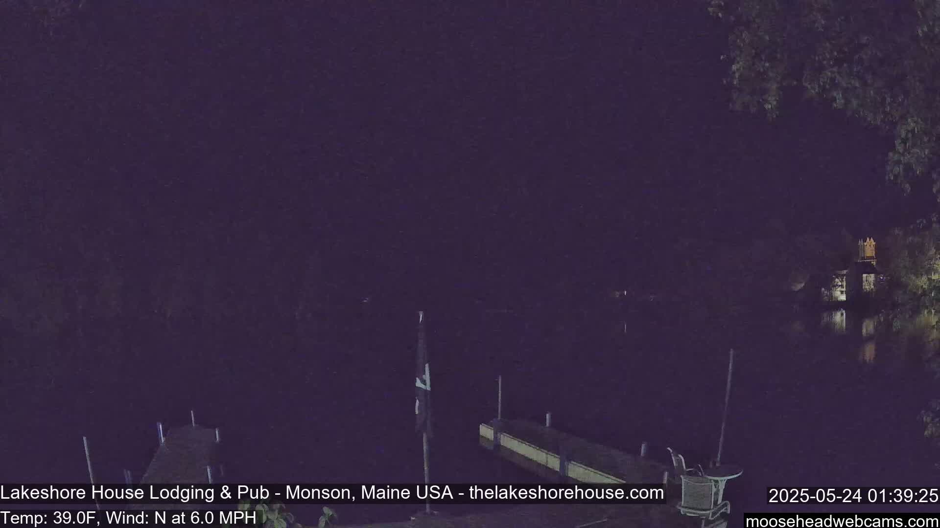 Lake Hebron Live Cam - Monson, Maine, USA