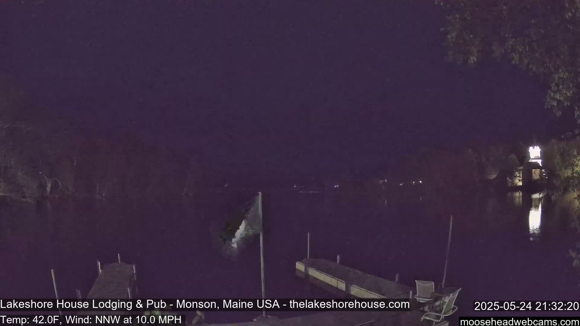 Lake Hebron Live Cam - Monson, Maine, USA