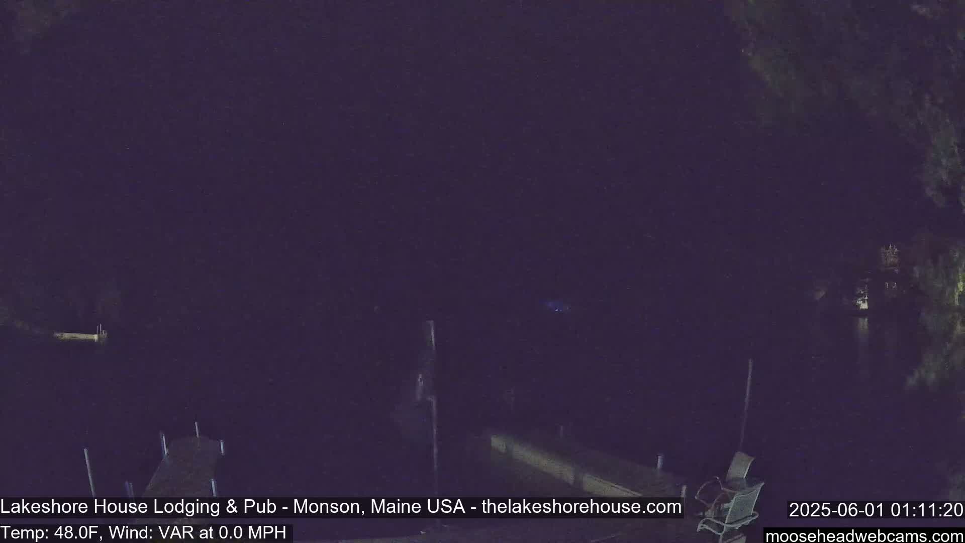 Lake Hebron Live Cam - Monson, Maine, USA